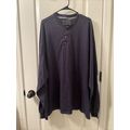 Hanes Beefy Tee Men's Long Sleeve T-Shirt 1/4 B...