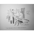Original Bernard Schoenbaum cartoon art for The...
