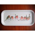 Melamine Sandwich/Serving Tray "Winter Robins" ...
