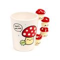 Mushroom Mug with Mushroom Shaped Handle 12.5 C...