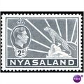 Nyasaland KGVI 1938 2d Grey Mounted Mint MM SG ...