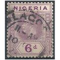 Nigeria 1921 SG25 6d Dull & Bright Purple Fine ...