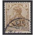 SG 68: 3 pf. brown 'Germania,' inscr. 'DEUTSCHE...