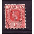 NIGERIA 1914 SG2 1d CARMINE RED FINE USED #2