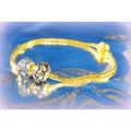 Gold Plated Bracelet Bangle Wristband European ...