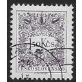 Po Mi 87 B: 1 Kč 50 grey-violet Postage Due, pe...