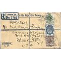 GB REGISTERED Postal Sta. Admiral uprated to Br...