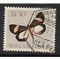 MOZAMBIQUE 1953 BUTTERFLIES AND MOTHS 7E.50 WHI...