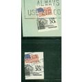 Used 1895 20c U.S. Flag Imperf Single A02146