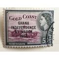 Ghana QEII 1957 Independence 5s Purple & Black ...