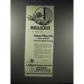 1920 Johns-Manville Non-Burn Asbestos Brake Lin...