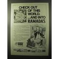 1970 Ramada Inn Ad - Check Out of This World