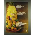 1977 Dole Chunk Pineapple Ad - In Its Own Juice