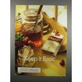 1999 Basic Cigarette Ad - Keep it Basic