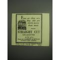 1948 Lambert & Butler Straight Cut Cigarettes Ad - Fine as they are they cost