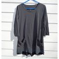 MD LOGO Lori Goldstein Tunic Top Womens Medium ...