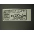 1933 Wright's Silver Cream Ad - Cleans silver, ...