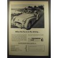 1955 Triumph T.R.2 Car Ad - When the fun is in the driving