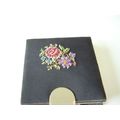 Art Deco Square Powder Compact Embroidered Vint...