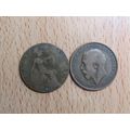 GB 1918 George V Half PennyCoin