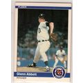 1984 Fleer baseball card #74 Glenn Abbott - Tigers