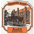 BEER MAT - GREENE KING BREWERY - AUDIT BARLEY W...