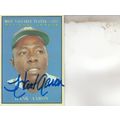 HANK AARON 1958 AUTOGRAPHED MOST VALUABLE PLAYE...