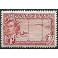 Cayman Islands 1938 SG117 1d Scarlet Mounted Mi...
