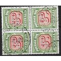 1958/1960 SG D134 - fine used (o) - block of 4