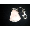 Stunning rose quartz bell keyring desk handbag ...