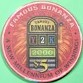 Bonanza. $5 Casino Chip. Central City, CO. Mill...
