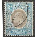 E Africa & Uganda 1904 SG25 8a Grey & Pale Blue...