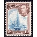 Bermuda Sg111 1½d Deep Blue & Purple-Brown Ligh...