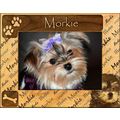 Morkie Laser Engraved Wood Picture Frame (5 x 7)