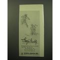 1950 Georg Jensen Sport Pins Advertisement - Skier and Footbacll Hero