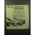1950 Pitney-Bowes MailOpener Ad - See this marv...