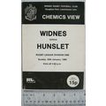 1980 programme Widnes v. Hunslet