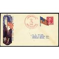 American Flag in Blue VERY RARE Fancy Cancel on...