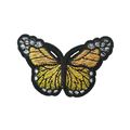 Yellow Butterfly Iron On Embroidered Sew 7.5 x ...