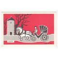 Horse & Cart Sark Channel Islands Art Postcard ...