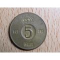 Sweden 1969 5 Ore Coin