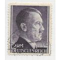 GERMANY 1942 HITLER HEAD 2RM USED Mi 800 P12 BE...