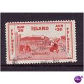 ICELAND 1933 SG202 20a + 20a Red fine used
