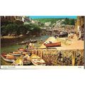 Looe, Cornwall - boats, slipway, cars - Harvey ...