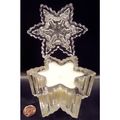 HOLLYBERRY CRYSTALLIGHTS GLASS 2 PIECE CANDLE H...
