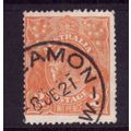 AUSTRALIA 1920 SG 62 ? 2d BROWN ORANGE FINE USED