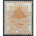 Orange Free State 1897 SG48 1/2d Yellow Mounted...