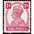 India 1943 King George VI 1A Used Stamp