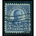 Used 637 5c Theodore Roosevelt Barely Clears M0...