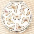 Butterfly 3-Compartment Pill Organizer With Mirror